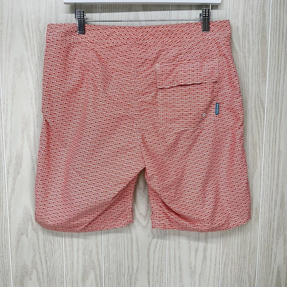 Bonobos‎ Swim Trunks Mens Size 31 Orange Brief Mesh Liner Pockets 9